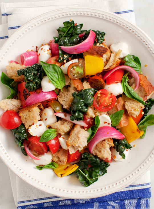 sweet pepper panzanella