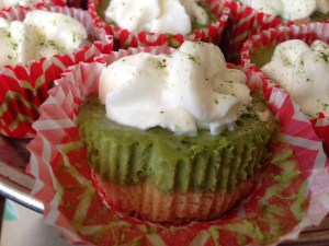matcha tea cheesecakes mini