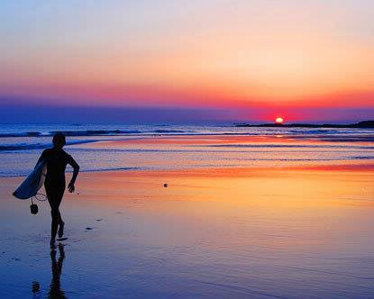 surfer on beach