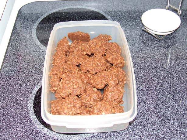 no-bake choco cookies