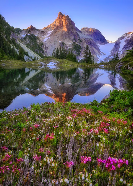 "No Name" Lake, Glacier National Park ~ Montana USA