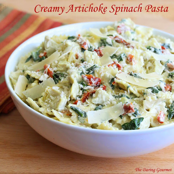 Artichoke Spinach Pasta