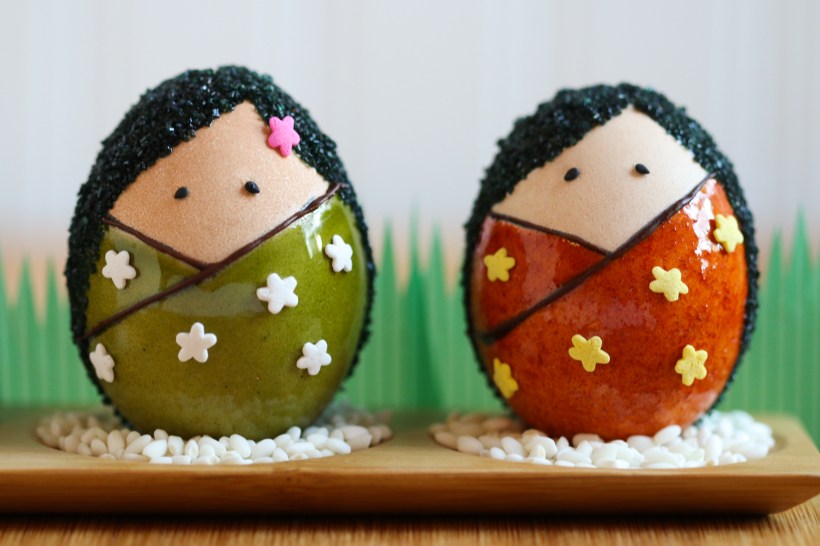 Kokeshi Egg Dolls