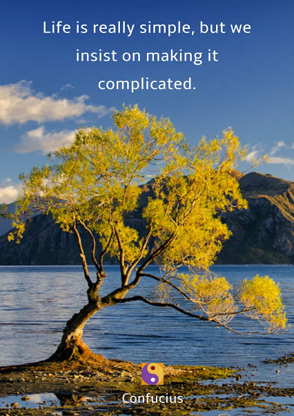 life is really simple