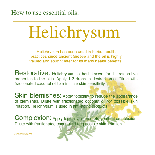 How to use Helichcysum essential oil