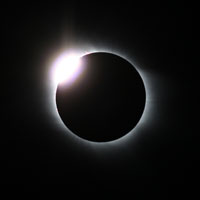 Solar Eclipse Total Diamond Ring